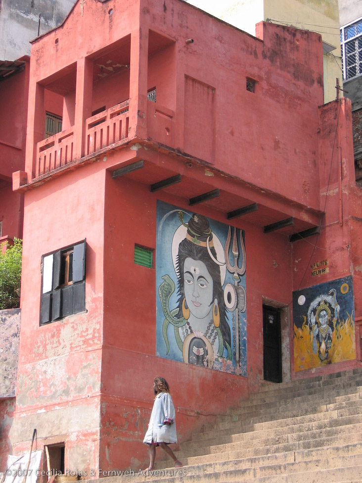 Murals at Ghants in Varanasi