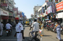 Pondicherry, center of town, policeman with red cap.
