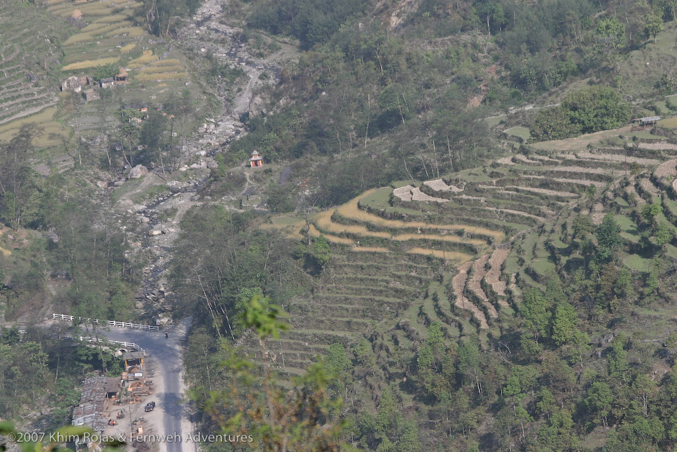 Landscape around the Annapurnas