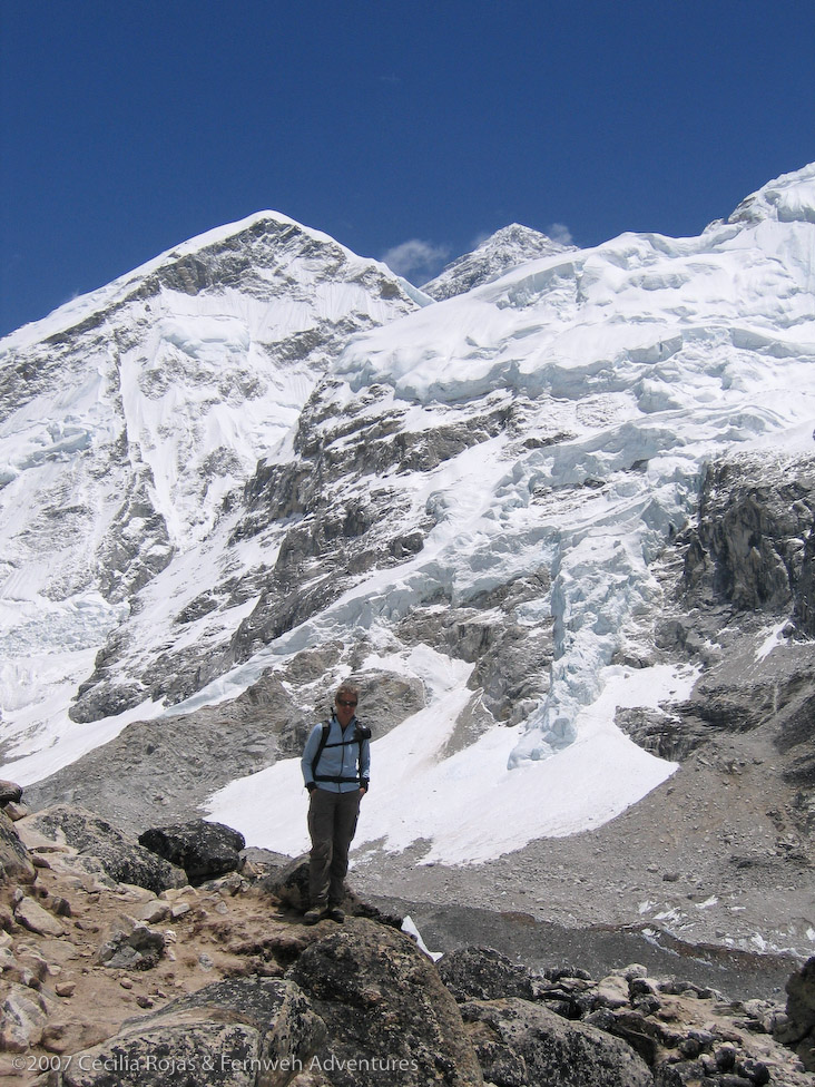 Everest behind Nuptse