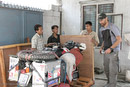 Strider being crated for shipment to Brazil