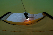 Chala Lamp in tent