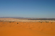 Looking back at the campground, Merzouga