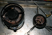 Coleman before cleaning / replacing genrator, Primus with same usage.